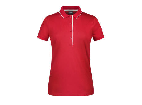 Ladies' Polo Stripe - Klassisches Polo mit Kontraststreifen