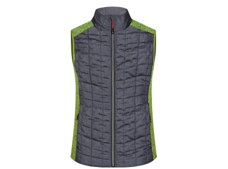 Ladies' Knitted Hybrid Vest - Weste im stylischen Materialmix