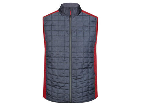 Men's Knitted Hybrid Vest - Weste im stylischen Materialmix