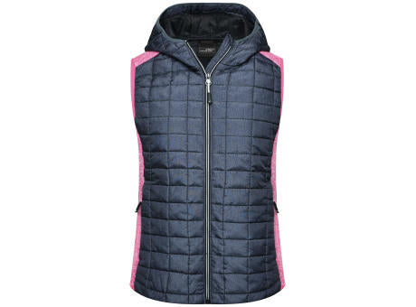 Ladies' Knitted Hybrid Vest - Weste im stylischen Materialmix