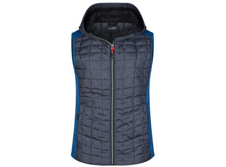 Ladies' Knitted Hybrid Vest - Weste im stylischen Materialmix