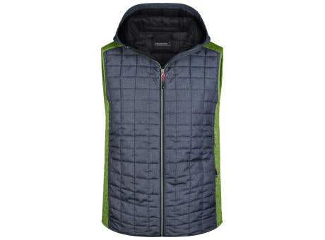 Men's Knitted Hybrid Vest - Weste im stylischen Materialmix
