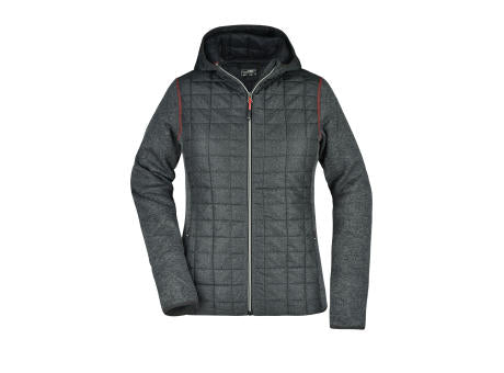 Ladies' Knitted Hybrid Jacket - Strickfleecejacke im stylischen Materialmix