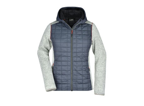 Ladies' Knitted Hybrid Jacket - Strickfleecejacke im stylischen Materialmix