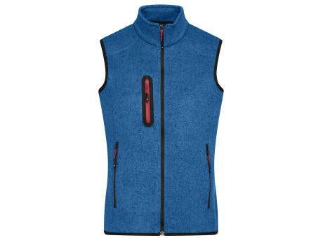 Men's Knitted Fleece Vest - Strickfleece Weste mit Stehkragen