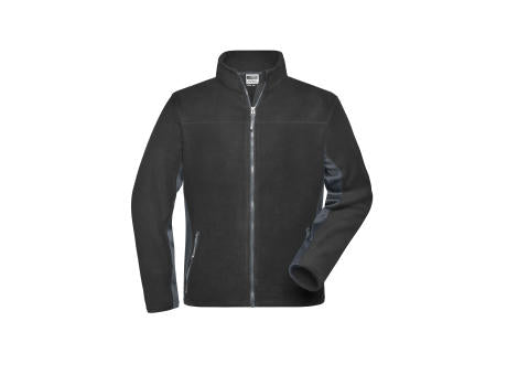 Men's Workwear Fleece Jacket - STRONG - - Strapazierfähige Fleecejacke im Materialmix