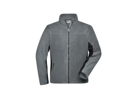 Men's Workwear Fleece Jacket - STRONG - - Strapazierfähige Fleecejacke im Materialmix