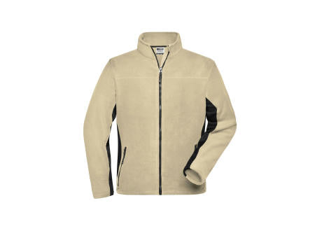 Men's Workwear Fleece Jacket - STRONG - - Strapazierfähige Fleecejacke im Materialmix