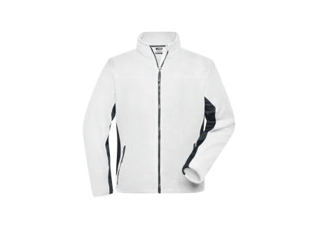 Men's Workwear Fleece Jacket - STRONG - - Strapazierfähige Fleecejacke im Materialmix
