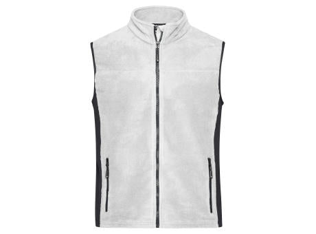 Workwear Fleece Vest - STRONG - - Strapazierfähige Fleeceweste im Materialmix