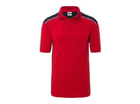 Men's Workwear Polo - COLOR - - Pflegeleichtes und strapazierfähiges Polo mit Kontrasteinsätzen