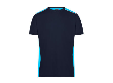 Men's Workwear T-Shirt - COLOR - - Strapazierfähiges und pflegeleichtes T-Shirt mit Kontrasteinsätzen