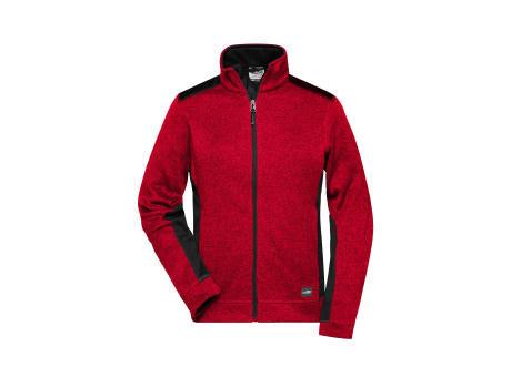 Ladies' Knitted Workwear Fleece Jacket - STRONG - - Pflegeleichte Strickfleece Jacke im Materialmix