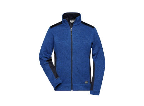 Ladies' Knitted Workwear Fleece Jacket - STRONG - - Pflegeleichte Strickfleece Jacke im Materialmix
