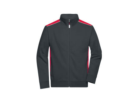Workwear Sweat Jacket - COLOR - - Sweatjacke mit Stehkragen und Kontrasteinsätzen