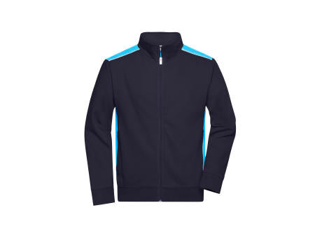 Workwear Sweat Jacket - COLOR - - Sweatjacke mit Stehkragen und Kontrasteinsätzen