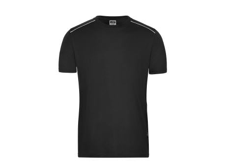 Men's Workwear T-Shirt - SOLID -   OCS Blended - Strapazierfähiges und pflegeleichtes T-shirt mit Kontrastpaspel