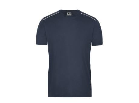 Men's Workwear T-Shirt - SOLID -   OCS Blended - Strapazierfähiges und pflegeleichtes T-shirt mit Kontrastpaspel