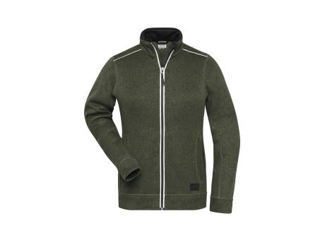 Ladies' Knitted Workwear Fleece Jacket - SOLID - - Pflegeleichte Strickfleece-Jacke