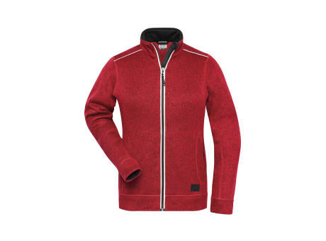 Ladies' Knitted Workwear Fleece Jacket - SOLID - - Pflegeleichte Strickfleece-Jacke