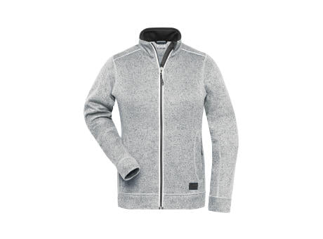 Ladies' Knitted Workwear Fleece Jacket - SOLID - - Pflegeleichte Strickfleece-Jacke