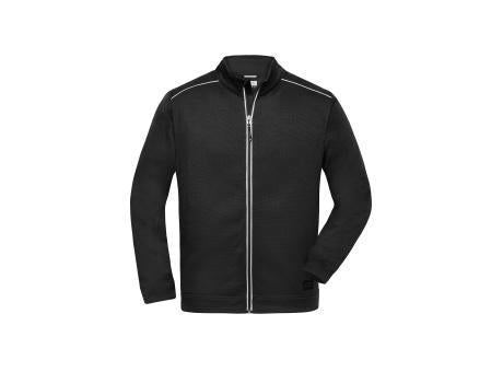 Men's Knitted Workwear Fleece Jacket - SOLID - - Pflegeleichte Strickfleece-Jacke