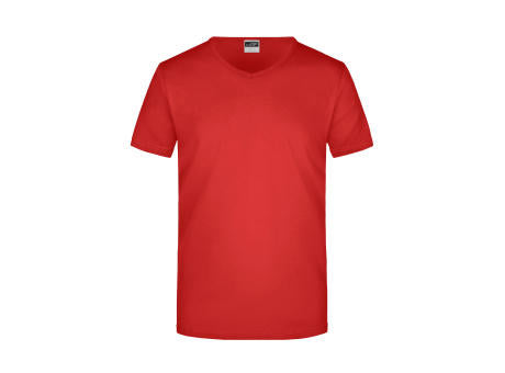 Men's Slim Fit V-T - Figurbetontes V-Neck-T-Shirt