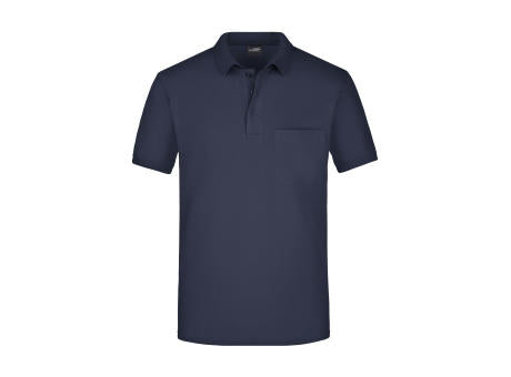 Men's Polo Pocket - Klassisches Poloshirt mit Brusttasche