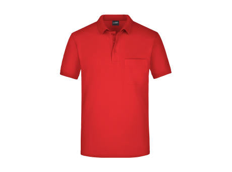 Men's Polo Pocket - Klassisches Poloshirt mit Brusttasche