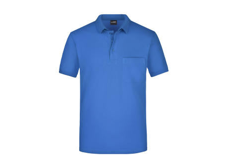 Men's Polo Pocket - Klassisches Poloshirt mit Brusttasche