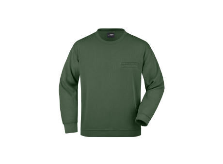 Men's Round Sweat Pocket - Klassisches Sweatshirt mit Brusttasche