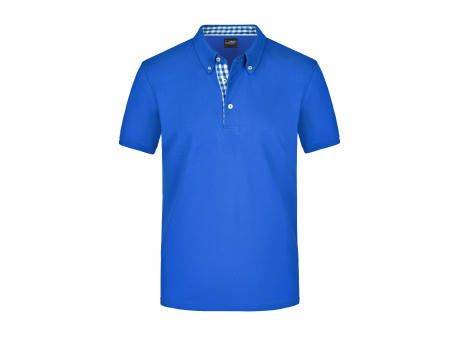 Men's Plain Polo - Polo mit Button-Down Kragen