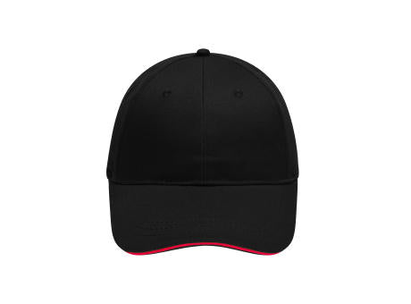 6 Panel Brushed Sandwich Cap - 6 Panel Sandwich Cap mit gebürsteter Oberfläche
