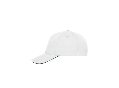 5 Panel Sandwich Cap Organic Cotton - 5 Panel Cap mit ungebürsteter Oberfläche