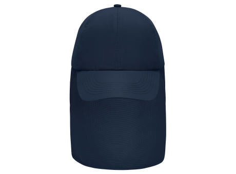 6 Panel Cap with Neck Guard - 6 Panel Cap mit extra langem Nackenschutz