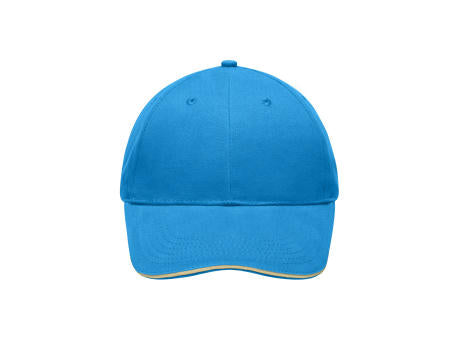 Light Brushed Sandwich Cap - Hochwertige, leichte und weiche 6 Panel Cap