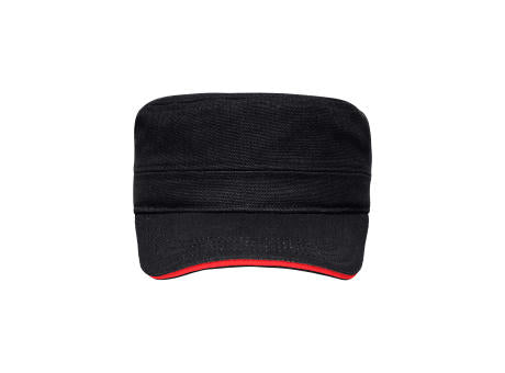 Military Sandwich Cap - Sandwich Cap im Military-Stil aus robustem Baumwollcanvas