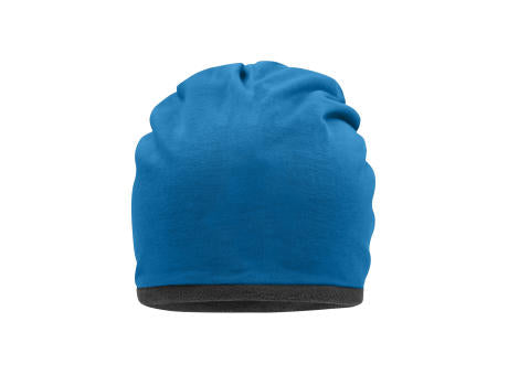 Fleece Beanie - Lässige Mütze mit Fleece-Kontrastabschluss