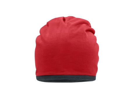 Fleece Beanie - Lässige Mütze mit Fleece-Kontrastabschluss