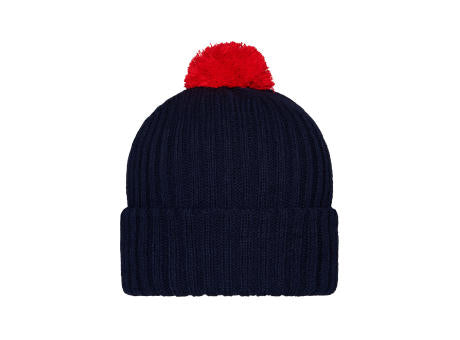 Knitted Cap with Pompon - Trendige Pomponmütze in vielen Farben