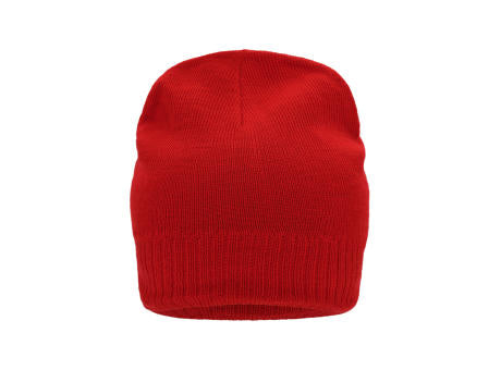 Knitted Beanie with Fleece Inset - Strickmütze mit Fleece Einsatz im Stirnbereich