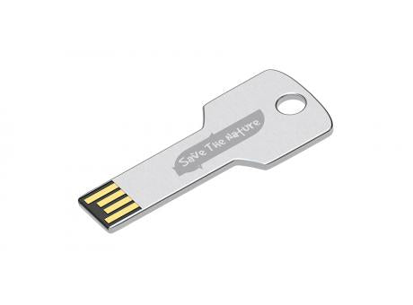 USB-Stick aus Metall in Form eines Schlüssels Flash Square Priority