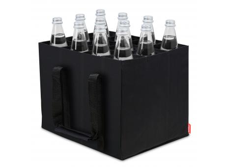 Flaschentasche für 12 Flaschen, schwarz