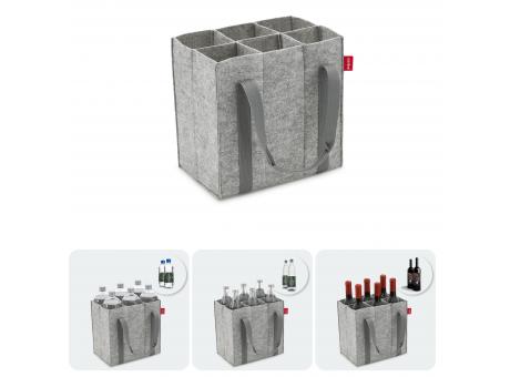 Flaschentasche aus Filz für 6 Flaschen