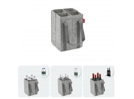 Flaschentasche aus Filz für 4 Flaschen