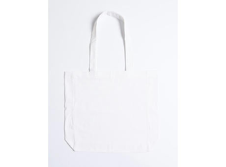 Cotton Bag Side Fold Long Handles