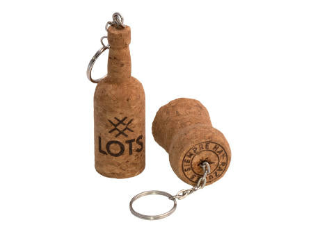 Kork-Schlüsselanhänger Flasche