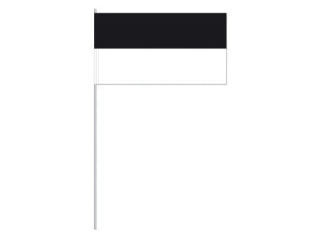 Papierfahnen, schwarz/weiß