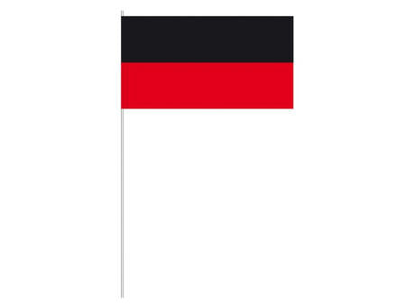 Papierfahnen, schwarz/rot