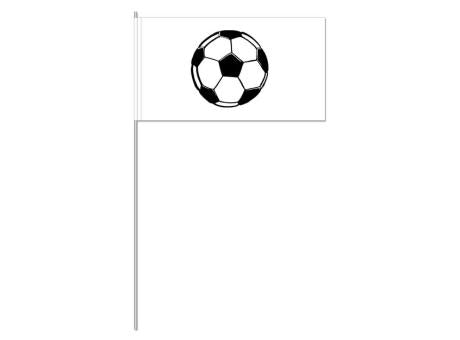 Papierfahnen, weiß/Fußball